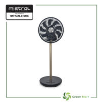 Mimica by Mistral 12 High Velocity Stand Fan with Remote Control MHV912R - White / Midnight Blue
