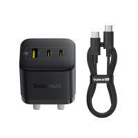 Baseus 65W 3-Port Palm Fast Charger 2C+U PD UK Compact Travel Charger Fast Charging For Phone Laptop Support PD3.0 QC3.0 Other Fast Charging Protocols Safety Mark ID:241154-12