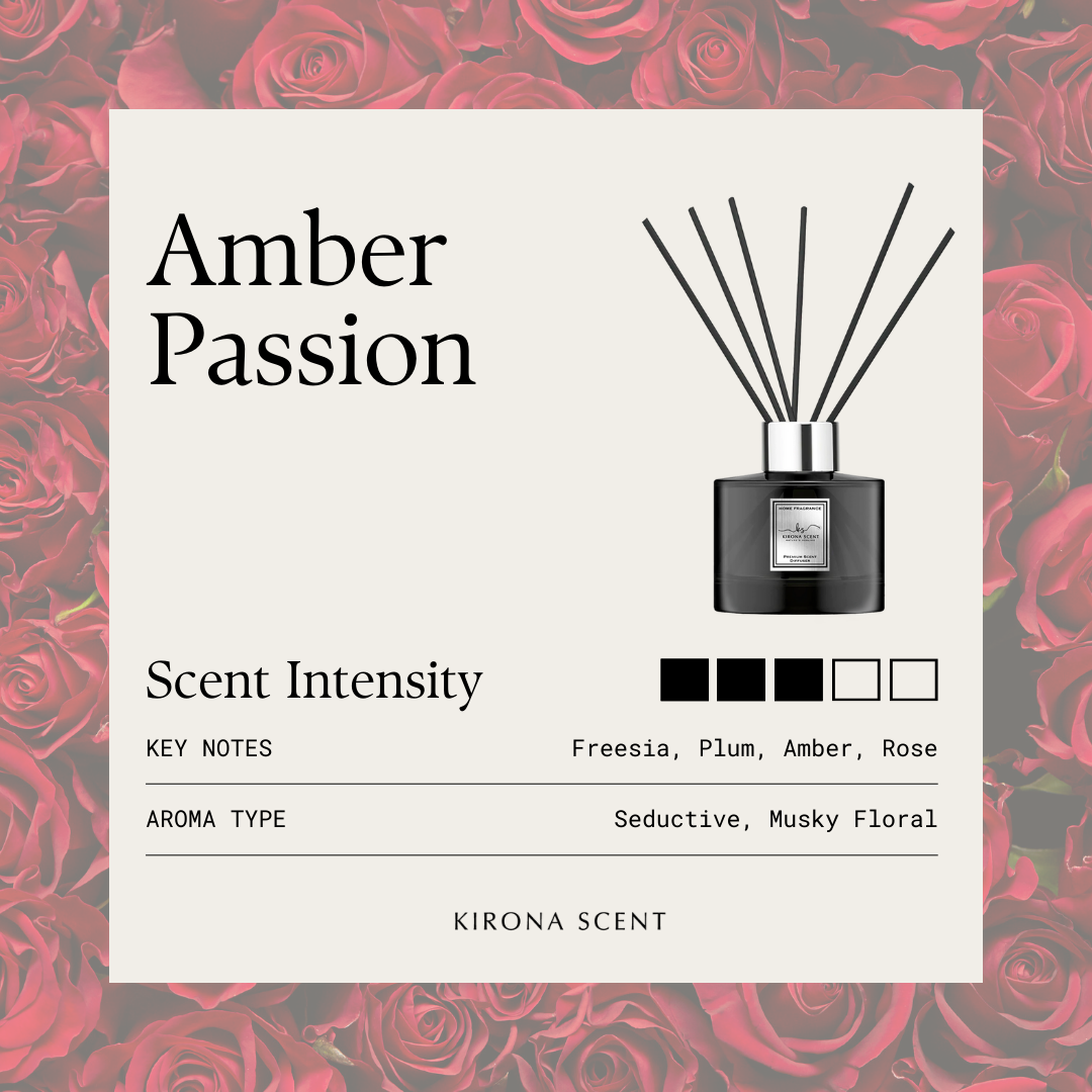 [KIRONA SCENT] Luxe Black Reed Diffuser 110ml | Luxurious Mall & Hotel Scents | Essential Oil Aromatherapy Home Decor Fragrance Gifts