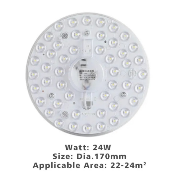 12W / 18W / 24W / 36W Replaceable LED Board PureWhite（6000K）/ WarmWhite（3000K） led ceiling light board Lens Light Beads Replace Fluorescent Tube LED Light Ceiling Light Magnet Lamp