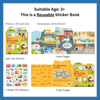 [SG STOCK] Mideer All Reusable Jelly Sticker Set - Cute Early Fun Learning Education Children Kids Infant Christmas Gift