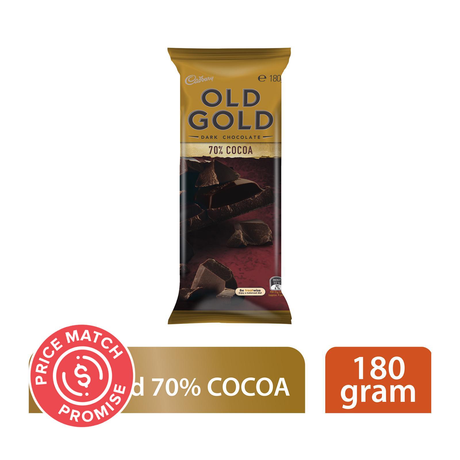 Cadbury Old Gold Dark Chocolate 70 Cocoa 180g Lazada Singapore