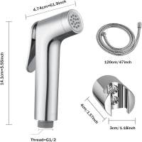 JOMOO Toilet Bidet Spray Set for Toilet Wall Mounted Toilet Bidet Spray Set with Holder and 1.2m Hose Bathroom Sprayer for Personal Hygiene