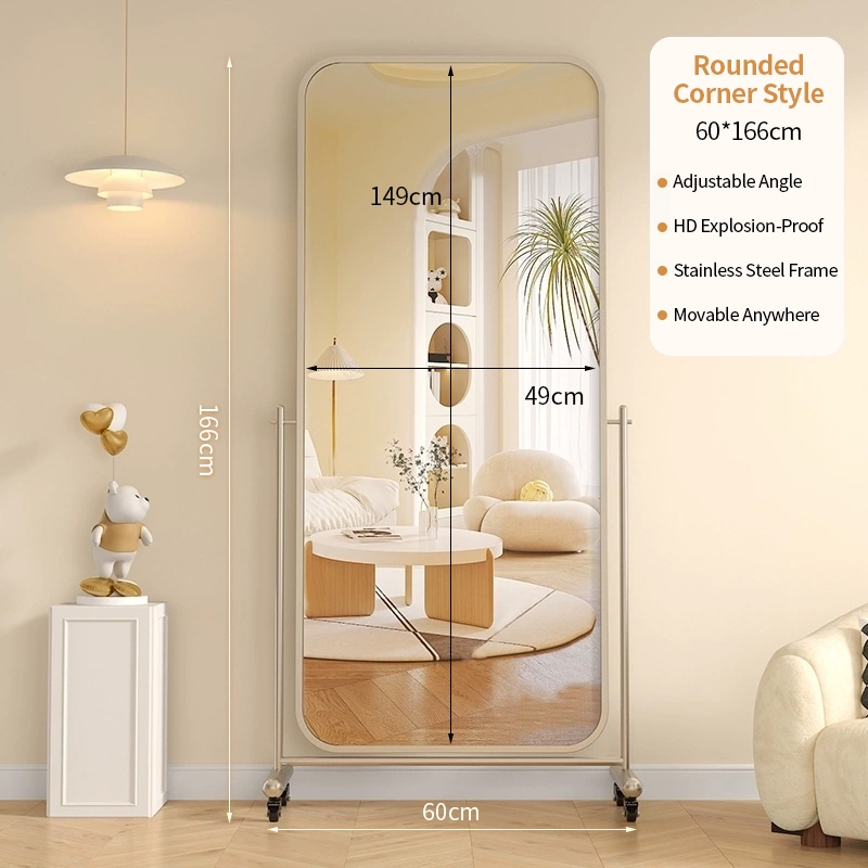 TURTLE Solid Wood Full-length Mirror/Integrated With Storage and Hanger Fitting/Storage Mirror