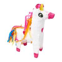 Partyforte White Unicorn Party Pinata [FREE PINATA STICK AND BLINDFOLD]