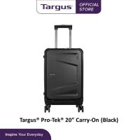 Targus® Pro-Tek® 20” Carry-On Luggage Cabin Size Roller (Black/Blue) Premium Durable Professional Cabin size Lightweight Business Casual Travel Impact Resistant Luggage for Work TSA Lock