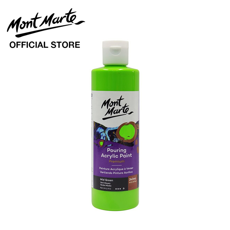 Mont Marte Pouring Acrylic Paint Premium 240ml (8.12oz)
