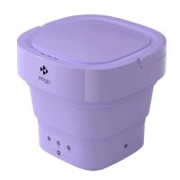 【SG READY STOCK】 Youpin Moyu Electric Mini Washing Machine Portable Folded Barrel Cleaning Washer Underwear Sock Baby Clothes Cleaner