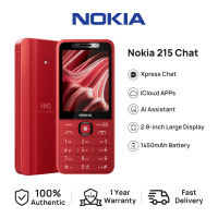 【2026 New】Nokia 215 Chat Dual 4G Network Online Xpress Chat Cloud Apps Facebook/X AI Assistant 2.8″ Screen Bluetooth5.0 FM Radio