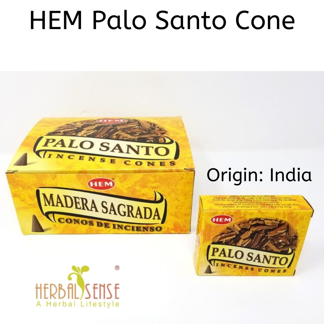 HEM Palo Santo Cone (incense) for purifying Cleansing Attract Good Energy Nice Aroma