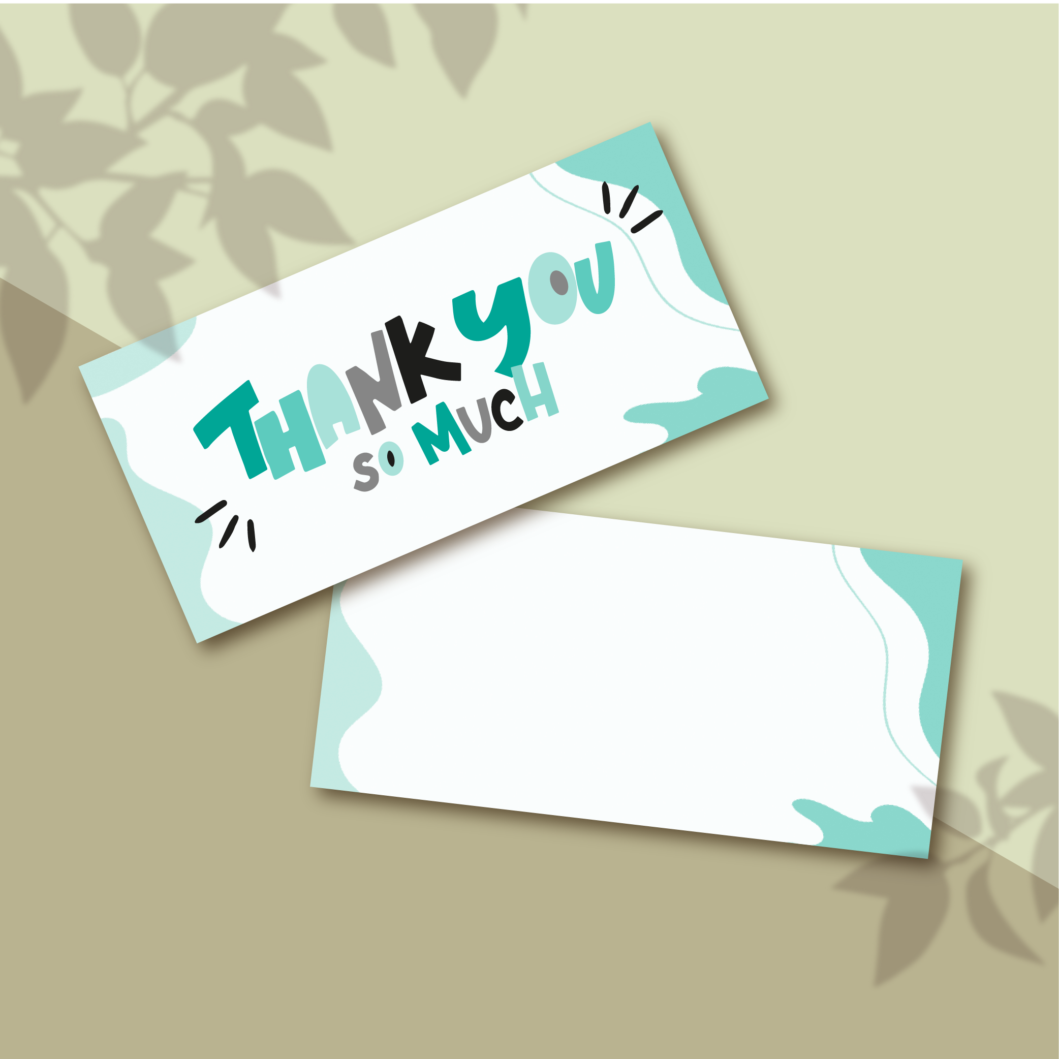 ❮SG Seller❯ Thick Small Thank you card /tag (40pcs/pkt)