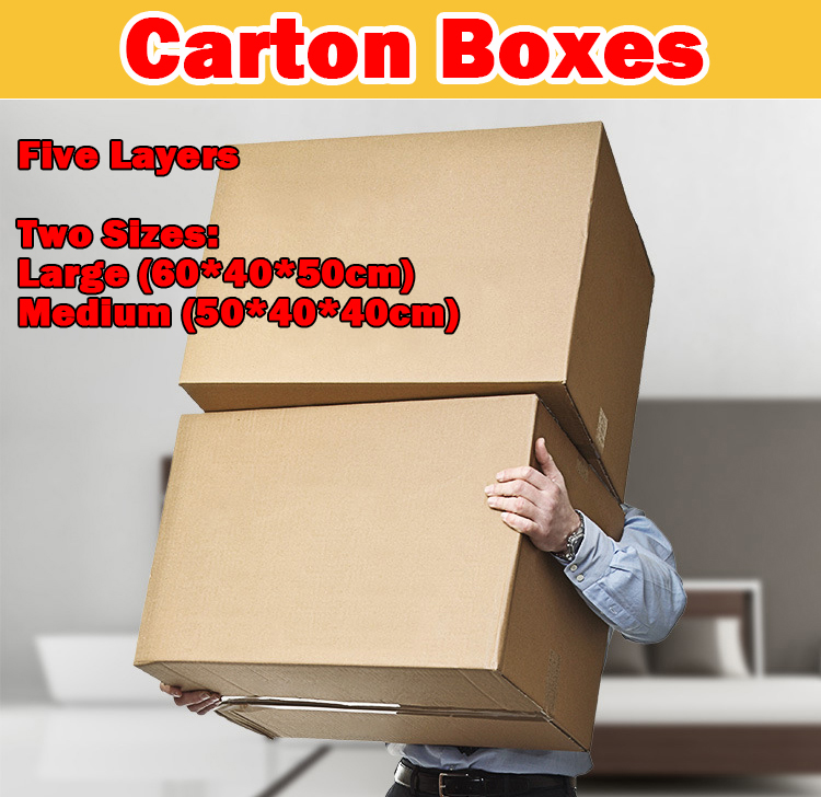 Carton Box【5 Layers Thick】Packaging Storage Boxes Moving House Masking Tape