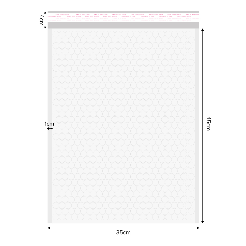 (JIJI.SG x ONES) White Bubble Polymailer - Bubble Mailer Bag / Bubble Envelope