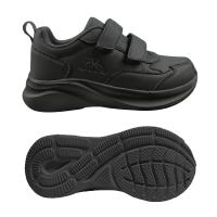 [Kappa] Kids Unisex Black/White Velcro Training Shoes (School Shoes) – KAAFB961