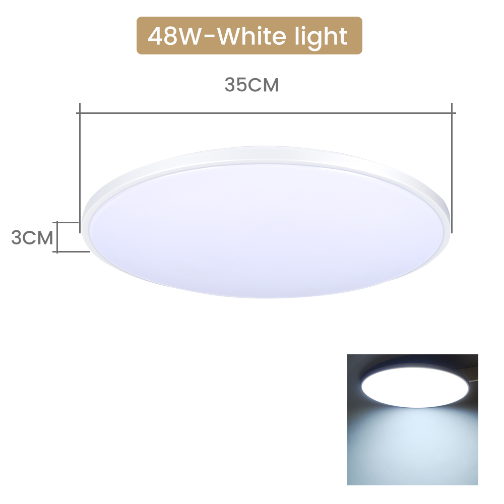 3Tone/White LED Ceiling Light 96W 80W 72W 48W 36W 20W Remote Control Dampproof Lights for Living Room