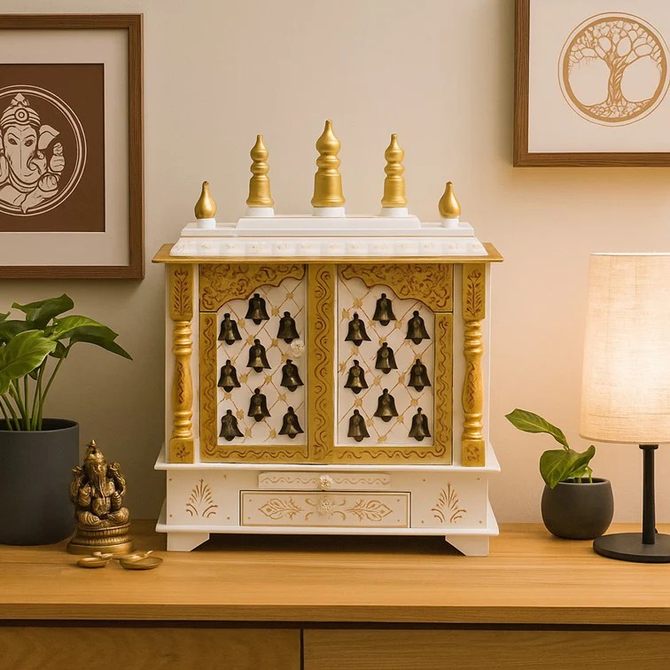 Celson By Sonamm Singh ( SG Seller ) Diya Wooden Carved Mandir altar