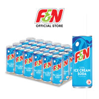 F&N Ice Cream Soda Sparkling Drink 325ML x 24