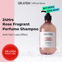 [GRAFEN] Damask Rose Perfume Shampoo 500ml [100% Damask Rose Oil  Long Last Fruity Fragrance Anti-Hair Loss Hair Conditioning]