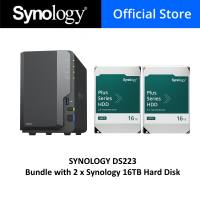 [SYNOLOGY Official Store] SYNOLOGY DS223 2 Bay DiskStation NAS Enclosure & bundle with SYNOLOGY Plus Series Hard Disk. Singapore Warranty.