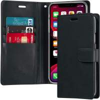 Goospery iPhone 11 Blue Moon Diary Flip Cover with Card Slots Phone Case/Cover