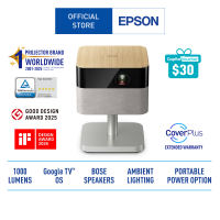 Epson Lifestudio Flex Plus EF-72 Home Projector | Sound by BOSE | Google TV | 1000 lumens | 4K PRO-UHD | Ambient Light | USB Type-C Power Option