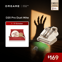 【NEW】Dreame D20 Pro Dust Mite Vacuum | 55°C Heating | Hot Air Dehumidification | High Frequency Flapping | 99.9% UV Lights