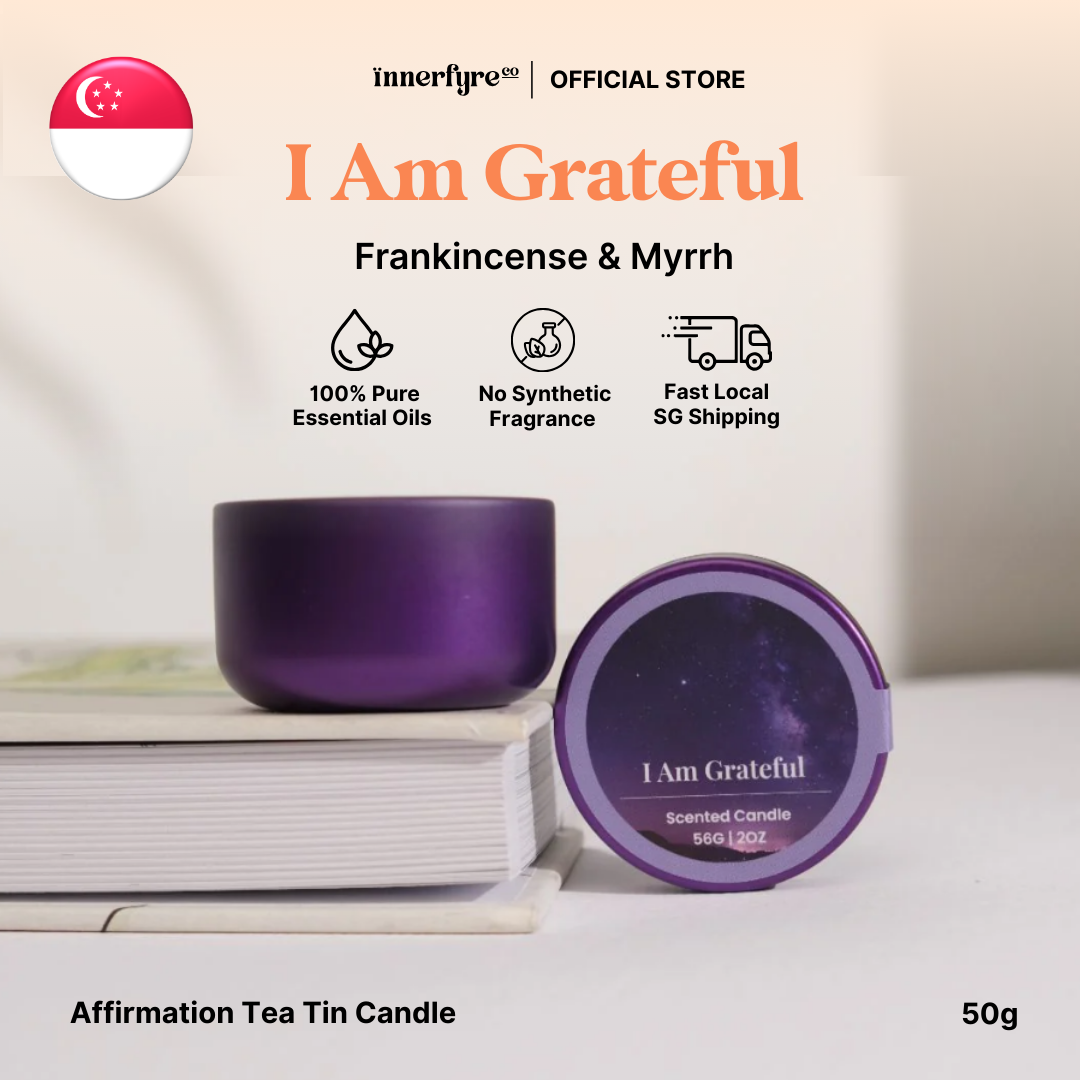 Innerfyre Co: Mini Aromatherapy Scented Candle | Gift & Corporate Gift | Coconut Wax Beeswax | 8 Scents | 50g
