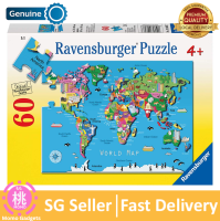 Ravensburger World Map 60 Piece Jigsaw Puzzle for Kids – Every Piece is Unique Pieces Fit Together Perfectly