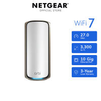 NETGEAR Orbi 970 (RBE970) WiFi 7 Mesh Add-on Satellite: Works with RBE972S/RBE973S Adds coverage up to 3300 sq ft
