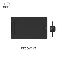 XPPen DECO01V3 Digital Graphics Tablets Support Android Phone Drawing Tablet with Tilt FunctionWith 16384 Pressure Levels Battery-free Pen Pen Pad Ideal Use For Distance Education And Wed Conference (10 x 6.25inch Large work area)