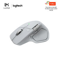 Logitech MX Master 4 Ergonomic Wireless Mouse with Advanced Performance Haptic Feedback Ultra-Fast Scrolling USB-C Charging Bluetooth Windows MacOS - Graphite / Pale Grey