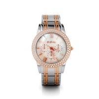 Her Jewellery Charline Shell Dial Watch - Luxury Crystal Embellishments plated with 18K Gold