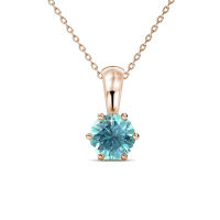 Her Jewellery Birth Stone Pendant (Rose Gold) - Luxury Crystal Embellishments plated with 18K Gold