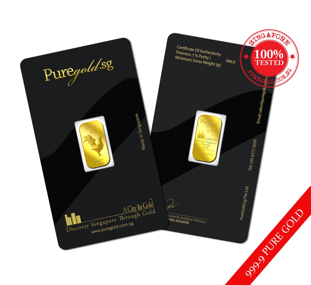 Puregold Singapore 1G Golden Rooster Gold Bar 999.9 Lazada Singapore