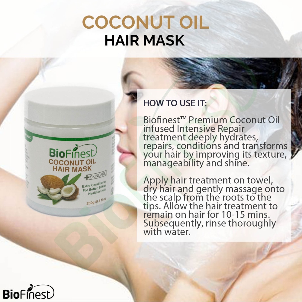 Biofinest Coconut Oil Hair Mask 100 Organic 250g Lazada Singapore