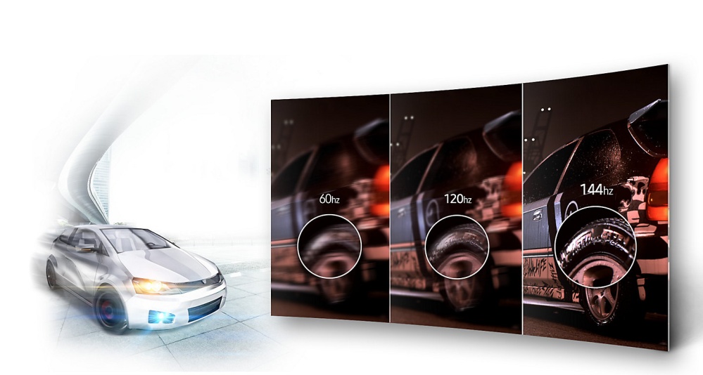 144hz screen refresh rate for flawlessly smooth gaming