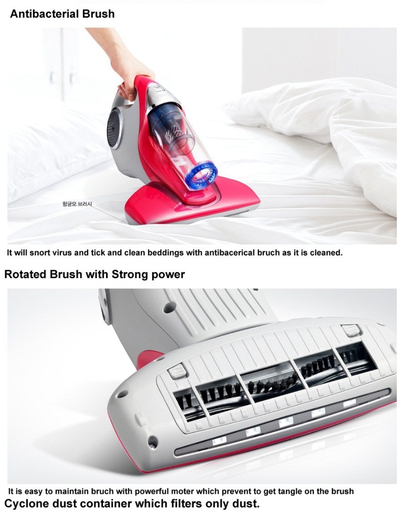 Samsung Korea Vh60f40dyar Handheld Bed Mattress Vacuum Cleaner Cleaning Mode Suction Uv Sterilization No Dirt Capture Cyclone Filter Pre Form Exhaust Hepa 11 Anti Bacterial Brush