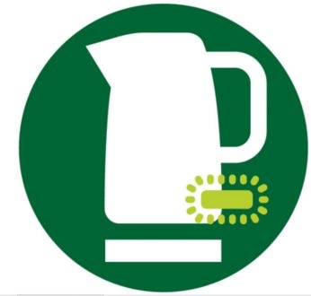 Pilot light indicates when the kettle is switched on
