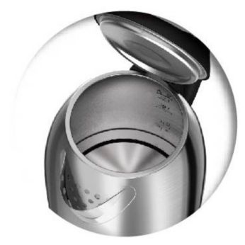 Safe boiling with food-grade SUS304 body and inner lid