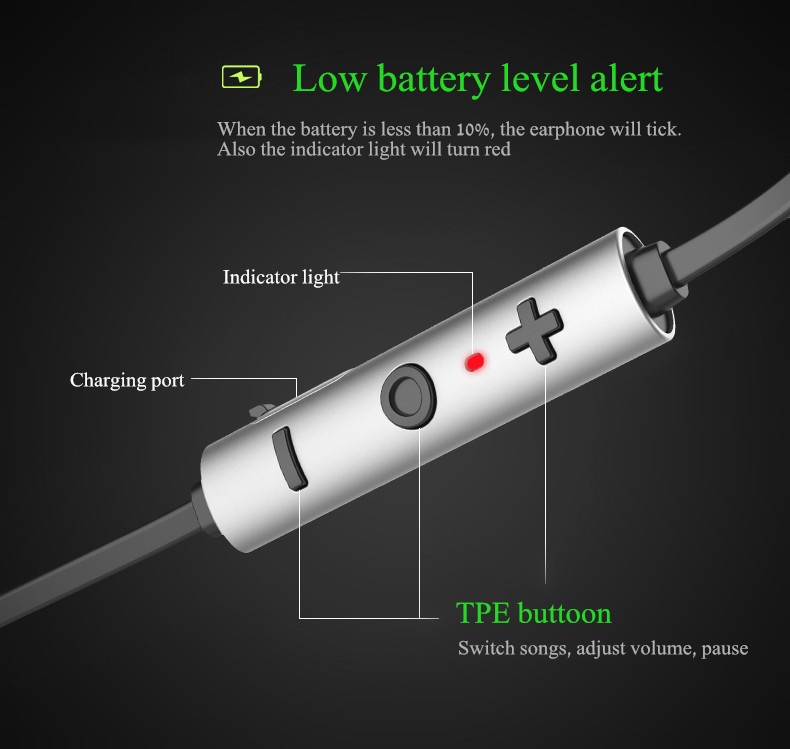 Baseus B16 Comma Sport IPX4 Wired Control TPE In-Ear Wireless Bluetooth Earphone Headphone