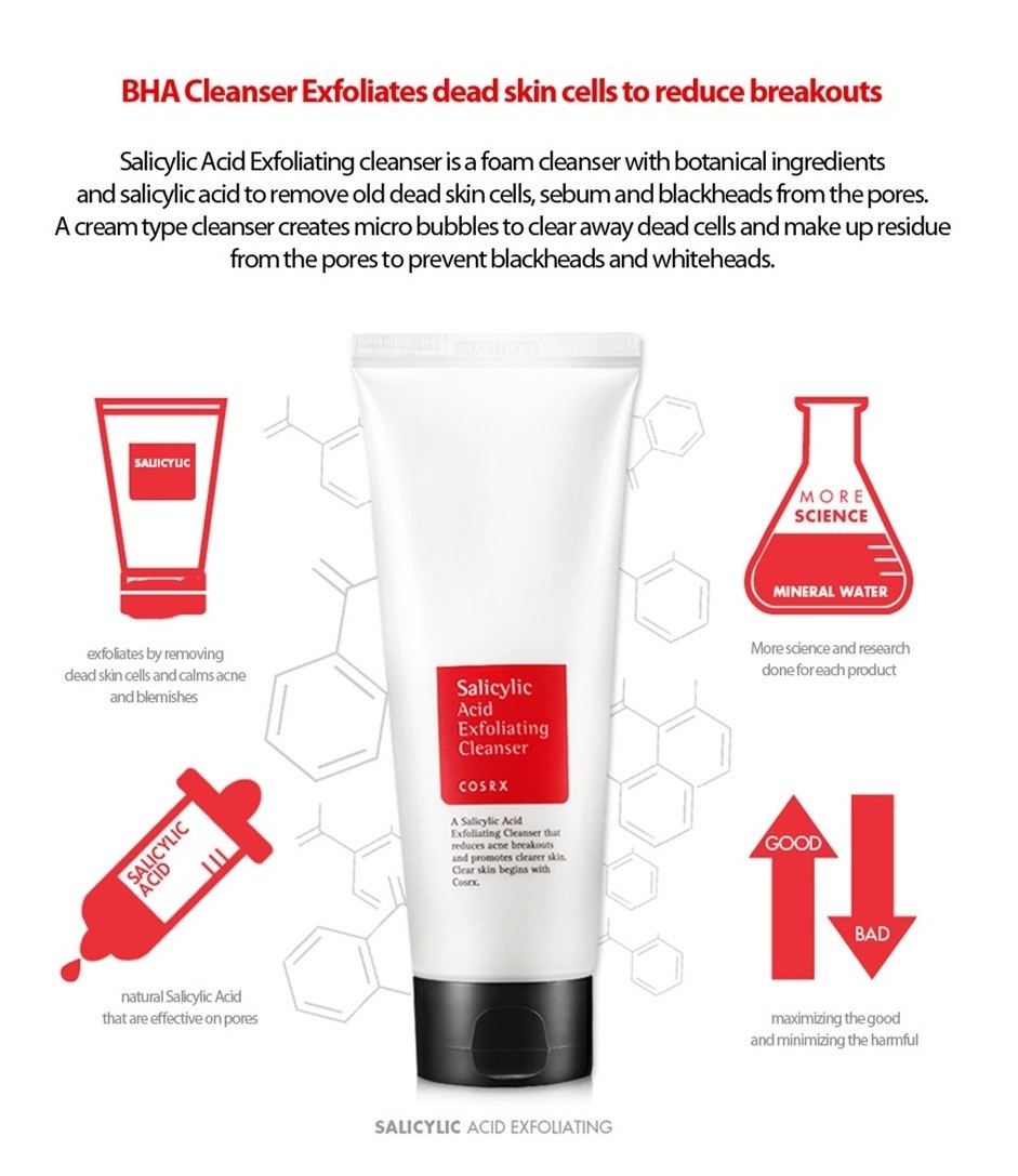 Image result for COSRX Salicylic Acid Exfoliating Cleanser