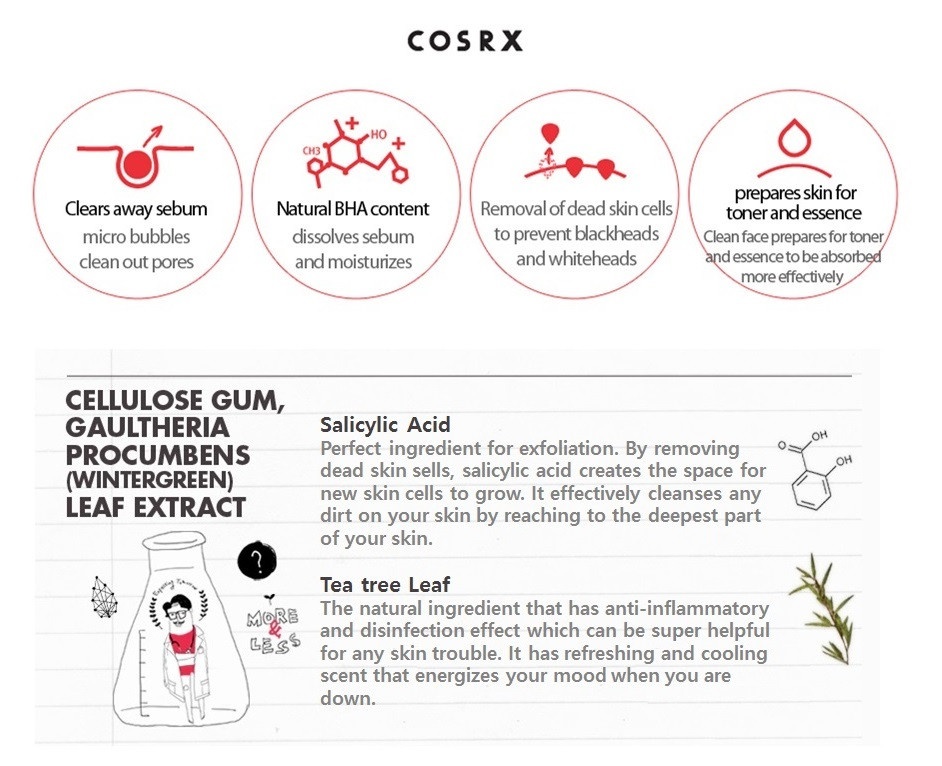 Image result for COSRX Salicylic Acid Exfoliating Cleanser