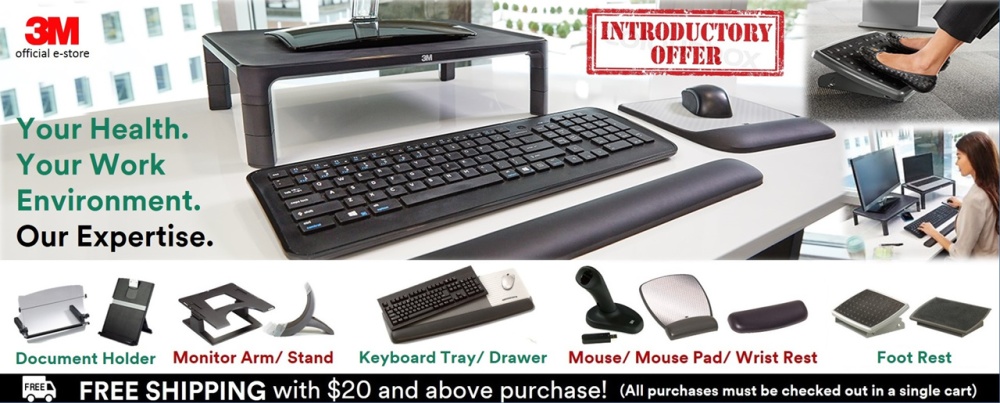 3m Wr340le Gel Wrist Rest Xl Singapore