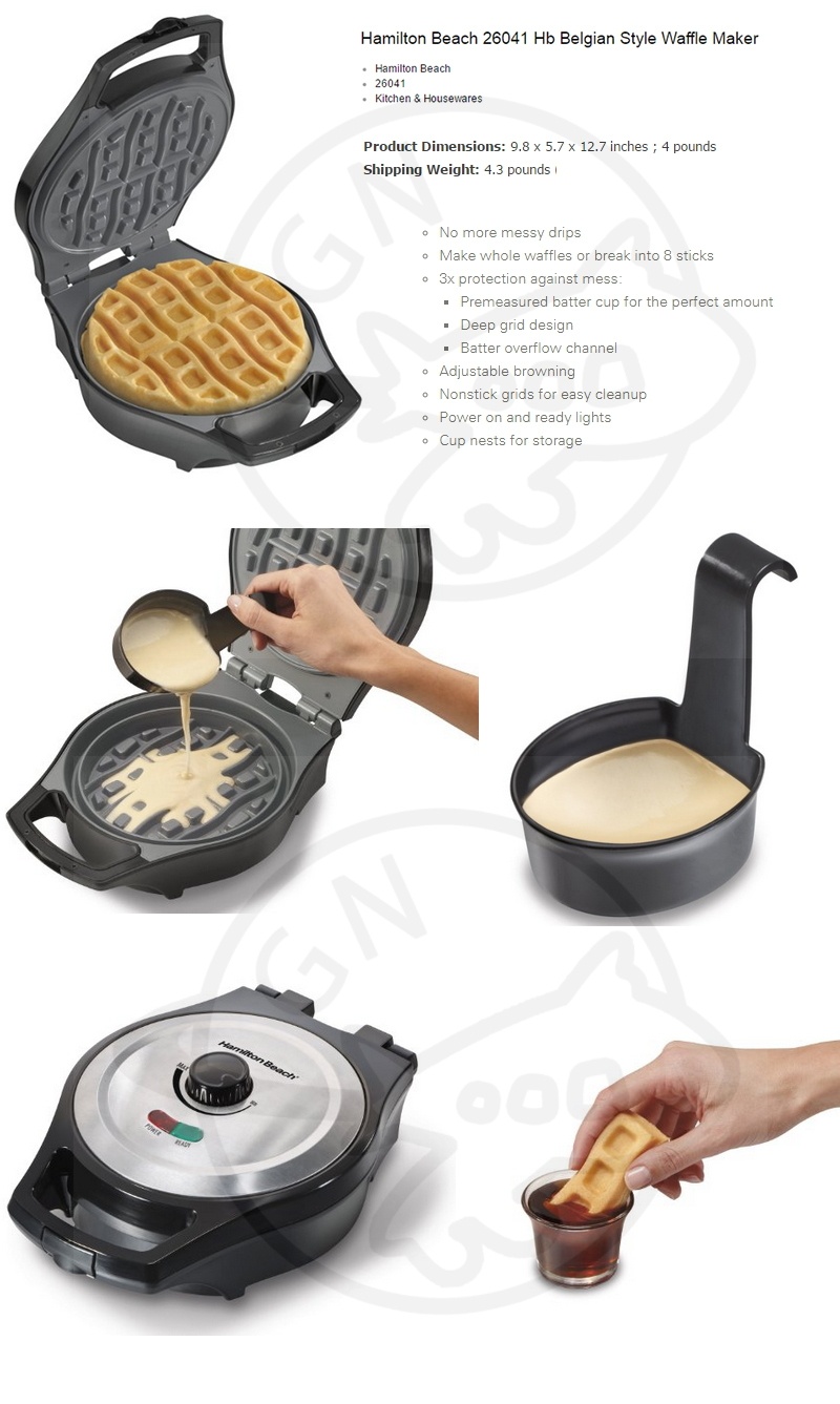 Hamilton beach Waffle maker 26041 Lazada Singapore