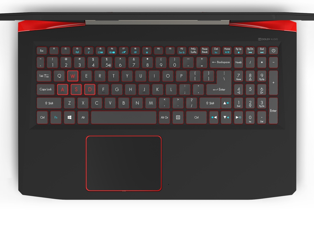 Aspire VX15 - Red Hot Backlit Keyboard ksp - Large