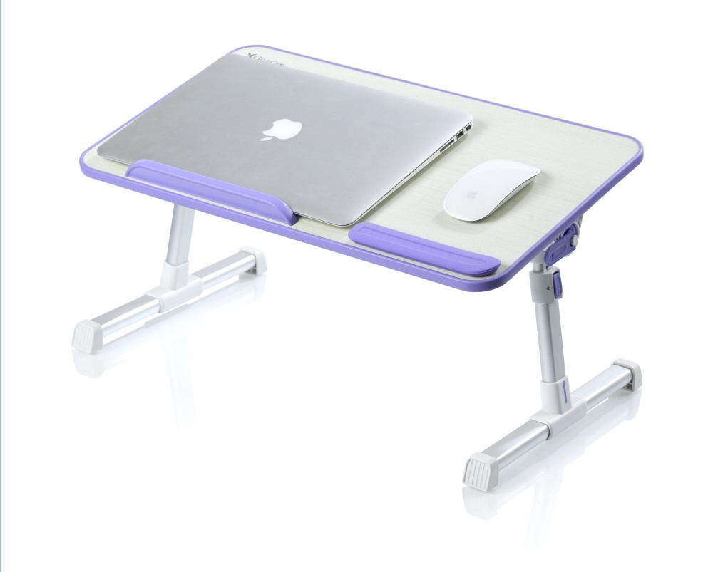 Grey XGear A8 Foldable Portable Laptop Desk Bed Table Stand+Fan