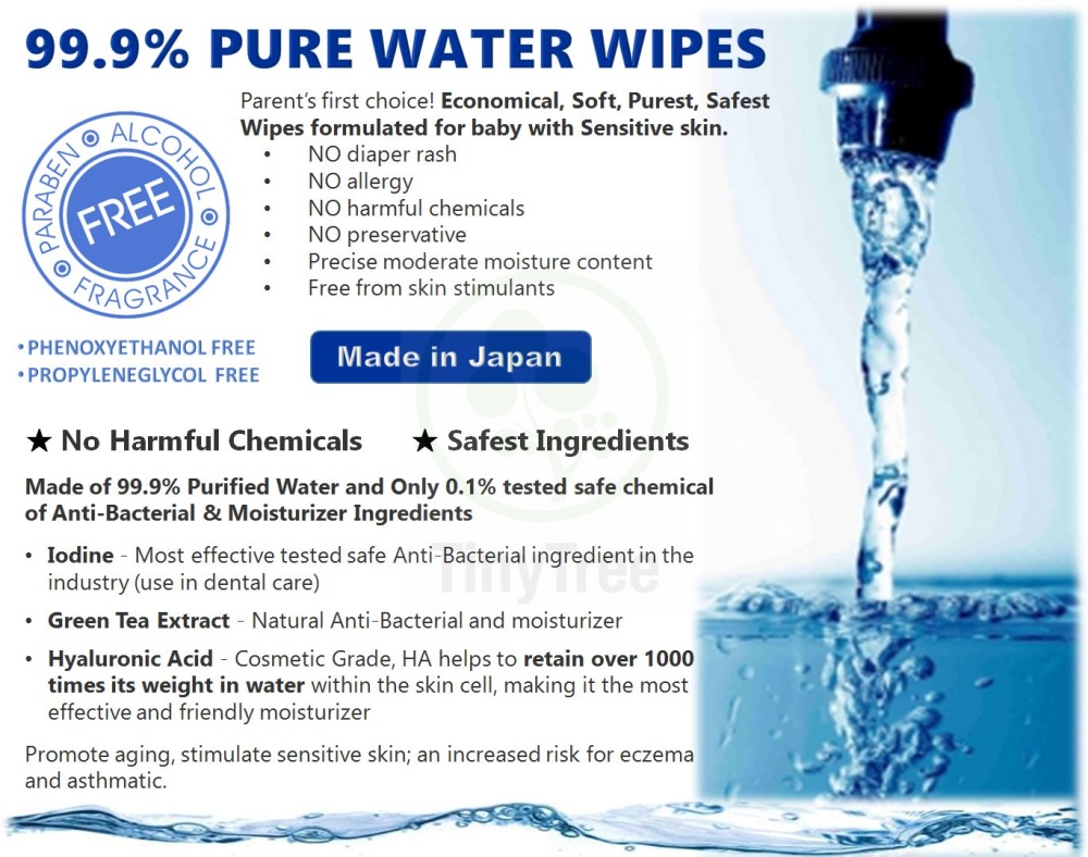 99.9 Pure Water Wipes Flushable Lazada Singapore