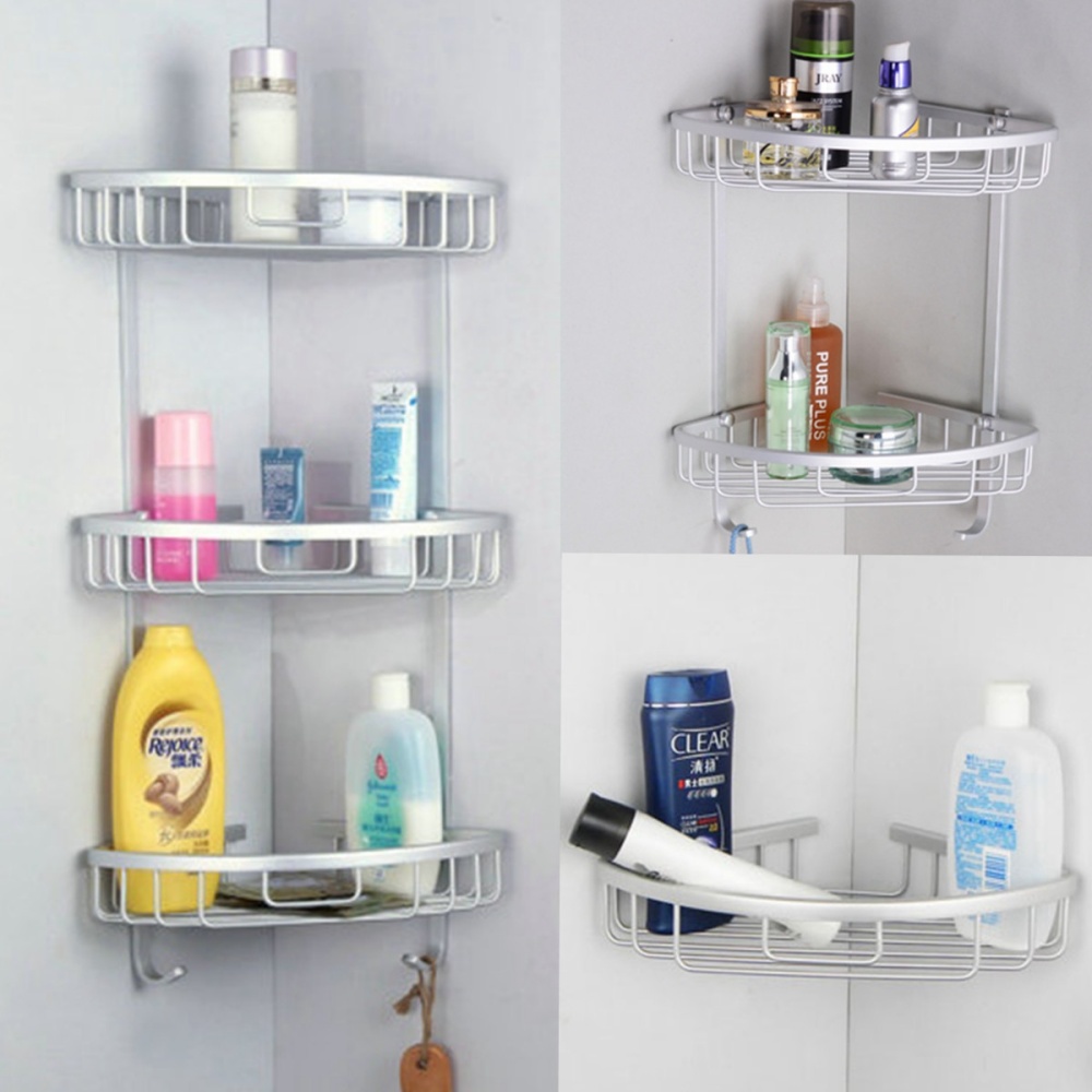 Bathroom Organiser one tier shower bathroom shelf corner rack organiser | lazada Bathroom Organiser one tier shower bathroom shelf corner rack organiser | lazada