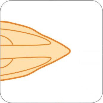 Slim tip soleplate reaches easily in tricky areas