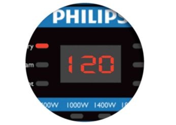 Digital display shows cooking time and status clearly